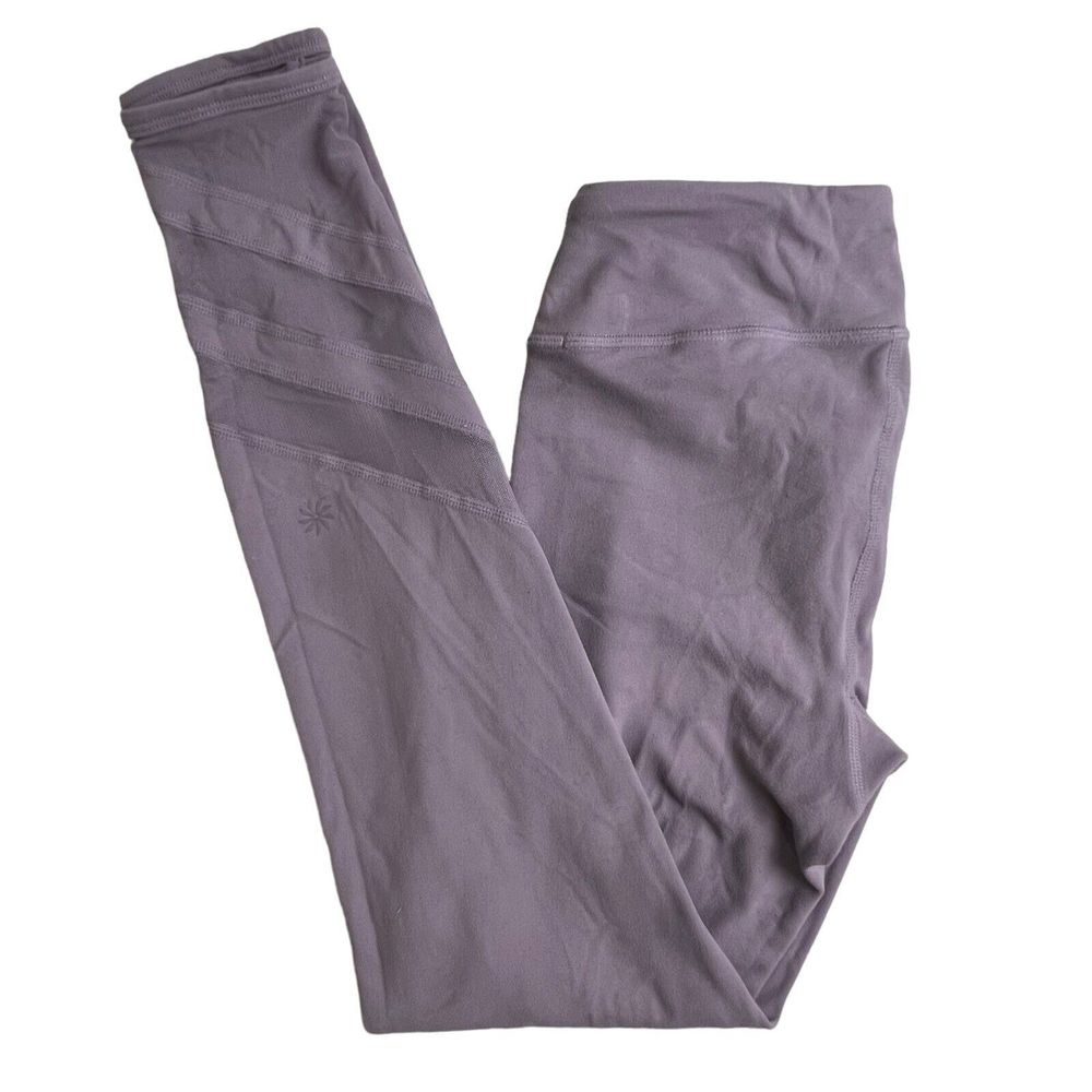 Athleta‎ Girl Light Purple Mesh Panel Bring It Tight Large 12